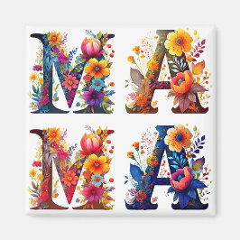 Floral MAMA Magnet