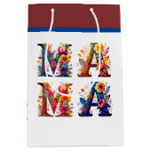 Floral MAMA Mittlere Geschenktüte (Vorderseite)