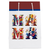 Floral MAMA Mittlere Geschenktüte (Rückseite)