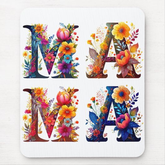 Floral MAMA Mousepad (Vorne)