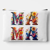Floral MAMA personalisiert Zubehörtasche (Vorderseite)