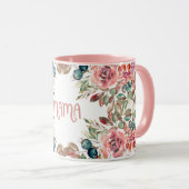 Floral Mama Typography Design Tasse (VorderseiteRechts)