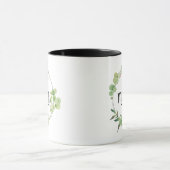 Floral Mama Typography Design Tasse (Zentrum)