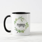 Floral Mama Typography Design Tasse (Links)