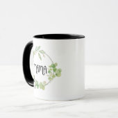 Floral Mama Typography Design Tasse (Vorderseite Links)