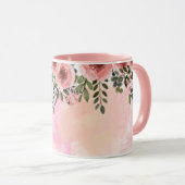 Floral Mama Typography Design Tasse (VorderseiteRechts)