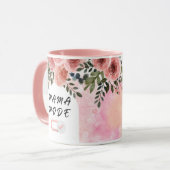 Floral Mama Typography Design Tasse (Vorderseite Links)
