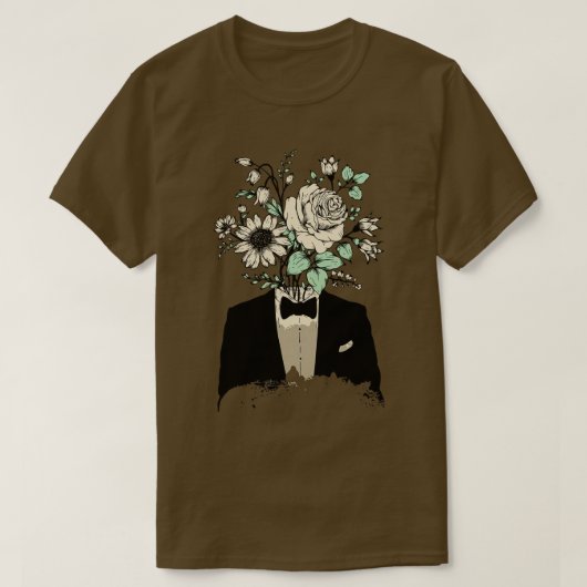 Floral man Anzug T-Shirt (Design vorne)