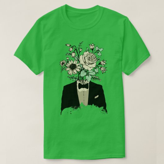 Floral man Anzug T-Shirt (Design vorne)