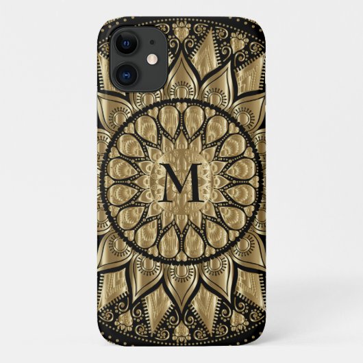 Floral Mandala Case-Mate iPhone Hülle (Rückseite)