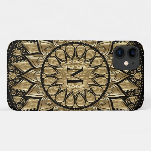 Floral Mandala Case-Mate iPhone Hülle (Rückseite (Horizontal))