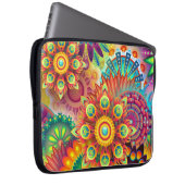 Floral Mandala Collage Psychedelic Muster Laptopschutzhülle (Vorne Rechts)