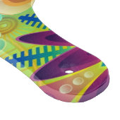 Floral Mandala Collage Psychedelic Schneidebrett (Ecke)