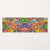 Floral Mandala Collage Psychedelic Yoga Mat Yogamatte (Vorderseite (Horizontal))