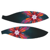 Floral Mandala Flowers Orange Red Blue Abstract Basketball (Panele)