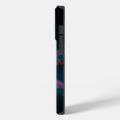 Floral Mandala Flowers Orange Red Blue Abstract Case-Mate iPhone Hülle (Rückseite / Links)