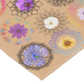Floral Mandala Fusion: Elegant Table Runner Kurzer Tischläufer (Ecke)