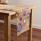 Floral Mandala Fusion: Elegant Table Runner Kurzer Tischläufer (Beispiel)