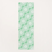 Floral Mandala Green Yogamatte (Vorderseite)