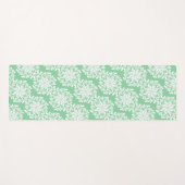 Floral Mandala Green Yogamatte (Vorderseite (Horizontal))