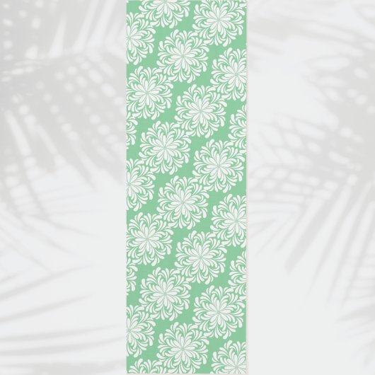 Floral Mandala Green Yogamatte