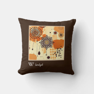 Floral Mandala Herbst Rustikale Erdsonnen Kissen