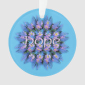 Floral Mandala Hope Liebe Fakultativ Akronylic Orn Ornament (Vorderseite)