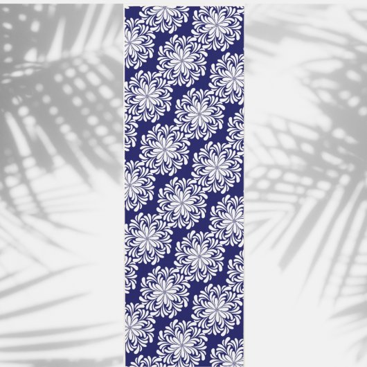 Floral Mandala Navy Blue Yogamatte