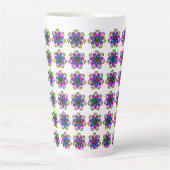 Floral Mandala Pattern Milchtasse (Vorderseite)