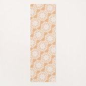 Floral Mandala Peach Yogamatte (Vorderseite)