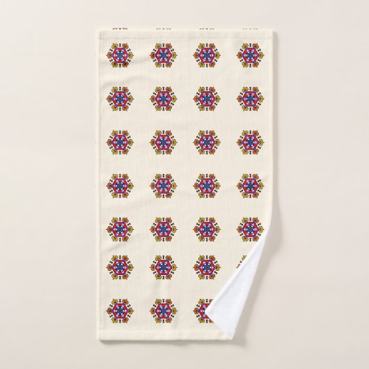 Floral Mandala Seamless Pattern Badhandtuch Set (Handtuch)