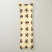 Floral Mandala Seamless Seitenschläferkissen (Rückseite (Vertikal))