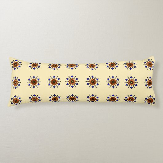 Floral Mandala Seamless Seitenschläferkissen (Vorderseite)