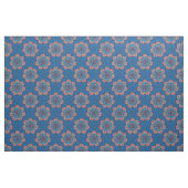 Floral Mandala Tile in Blau und Rosa Stoff (Fat Quarter (45,7 x 55,9 cm))