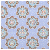Floral Mandala Tile in Light Blue Stoff (Muster)