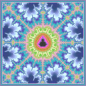 Floral Mandelbrot Fraktal Aufkleber (Vorderseite)