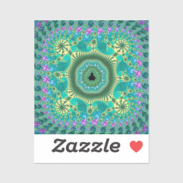 Floral Mandelbrot Fraktal Aufkleber