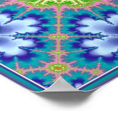 Floral Mandelbrot Fraktal Poster (Ecke)