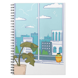 Floral Manhwa AestheticDescription: A high-resolut Notizblock