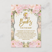 Floral Map Reiseabenteuerbücher für Baby Girl Begleitkarte (Vorderseite)