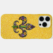 Floral Mardi Gras Lilie Case-Mate iPhone Hülle (Rückseite (Horizontal))