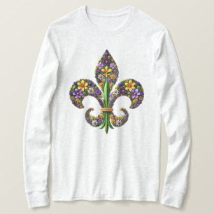 Floral Mardi Gras Lilie T-Shirt