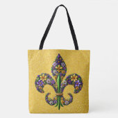 Floral Mardi Gras Lilie Tasche (Vorderseite)