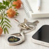 Floral Maria Name, Keyring Schlüsselanhänger (Seite)