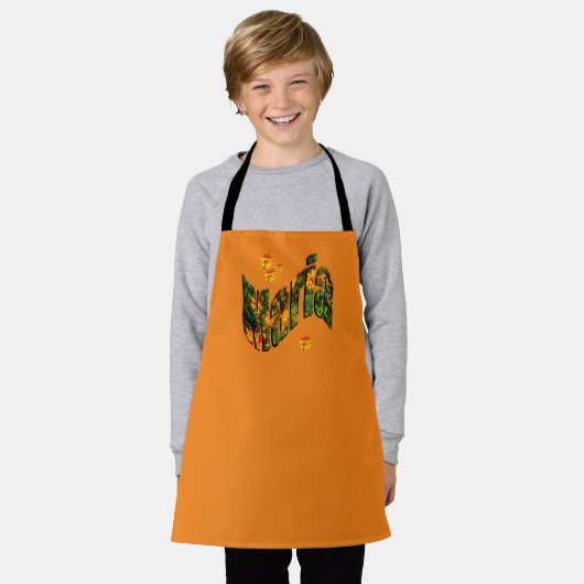 Floral Maria Name, Schürze (Getragen)