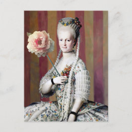 Floral Mask Diva Postkarte