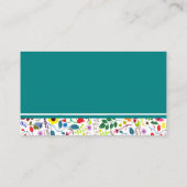 Floral Mason Jar Baby Duschduschmaschine Windeln R Begleitkarte (Rückseite)