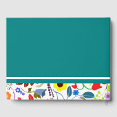 Floral Mason Jar Baby Shower Gästebuch (Rückseite)