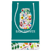 Floral Mason Jar Baby Shower Kleine Geschenktüte (Vorderseite)