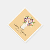 Floral Mason Jar | Hochzeit Serviette (Ecke)